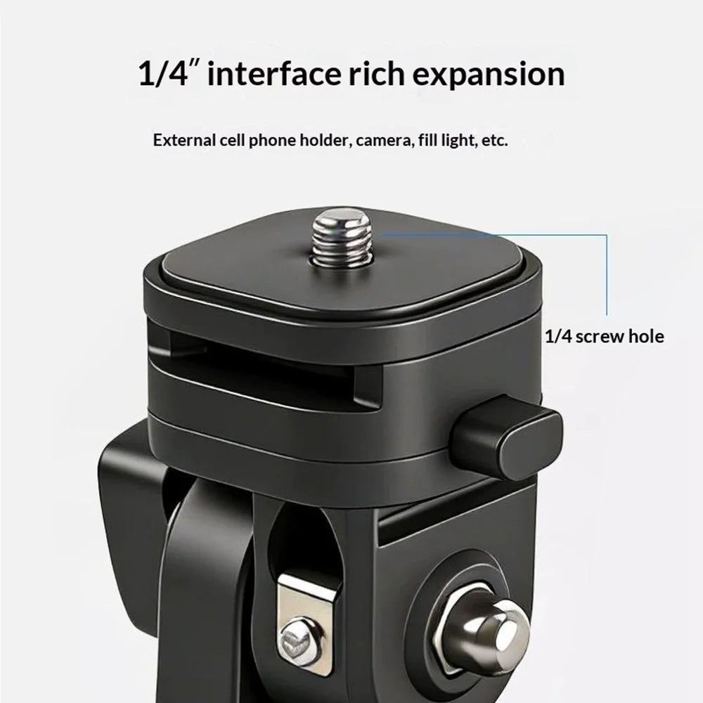 Y079 180 Degree Rotating Light Stand Adapter Bracket 1 / 4 Screw Cold Shoe Quick Release Mount for Camera Phone Fill Light - 2