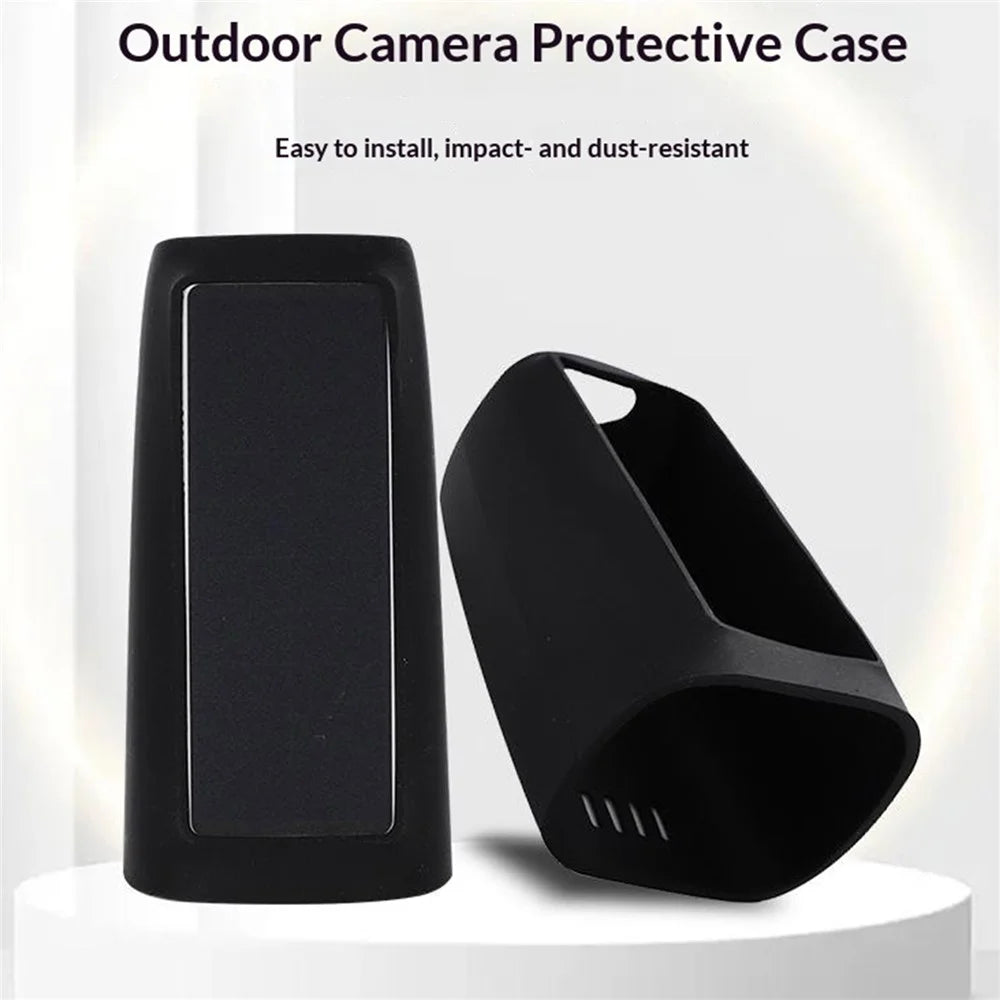 Silicone Case for EufyCam 3 Shockproof Protective Cover Outdoor Camera Housing - Black - 2