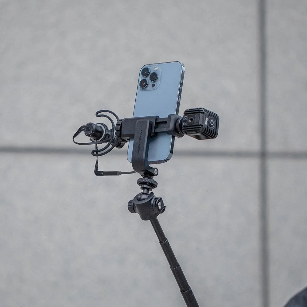 PGYTECH P-CG-140 Portable Phone Holder Clip with Dual Cold Shoe Mount for Live Streaming Video Recording - 2