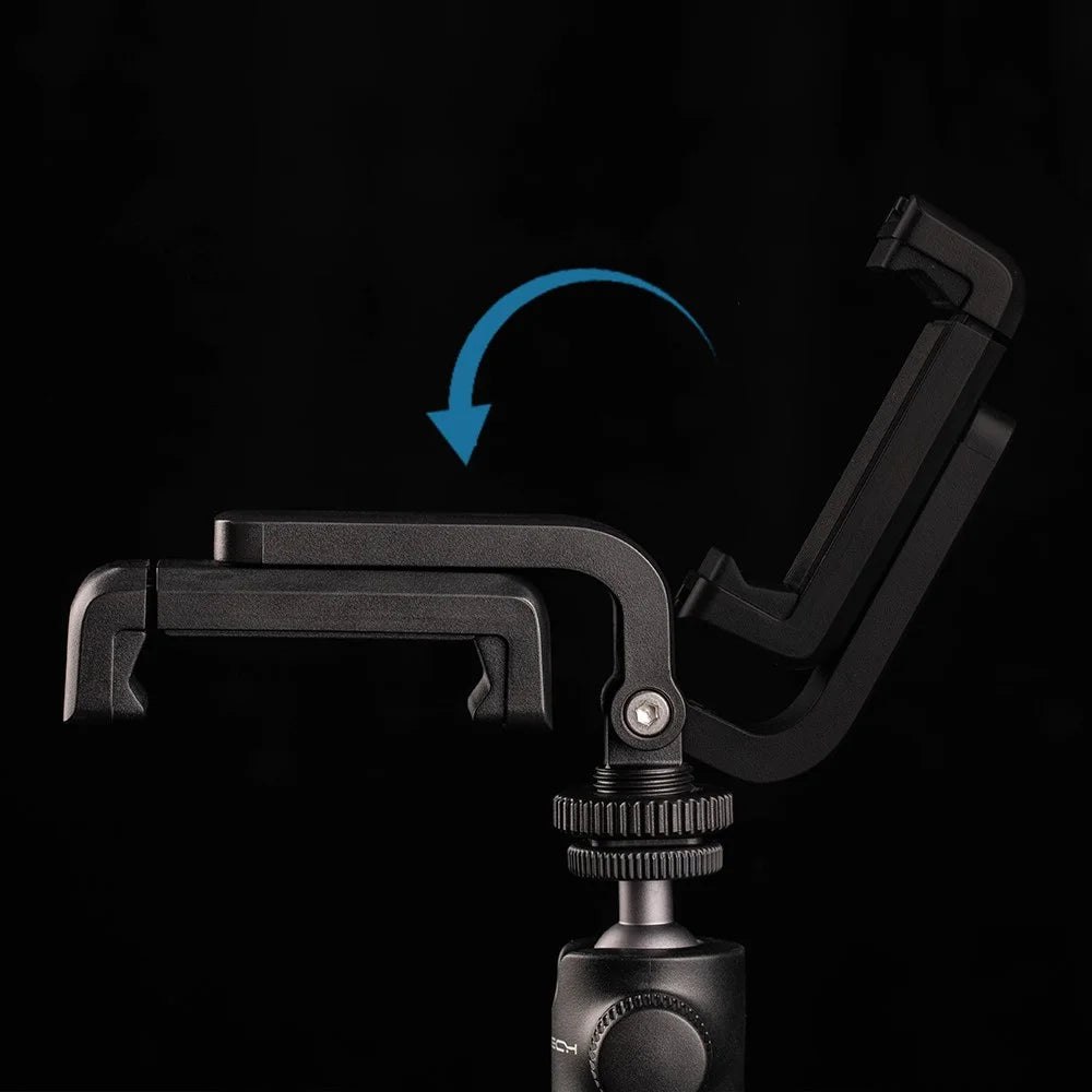 PGYTECH P-CG-140 Portable Phone Holder Clip with Dual Cold Shoe Mount for Live Streaming Video Recording - 5