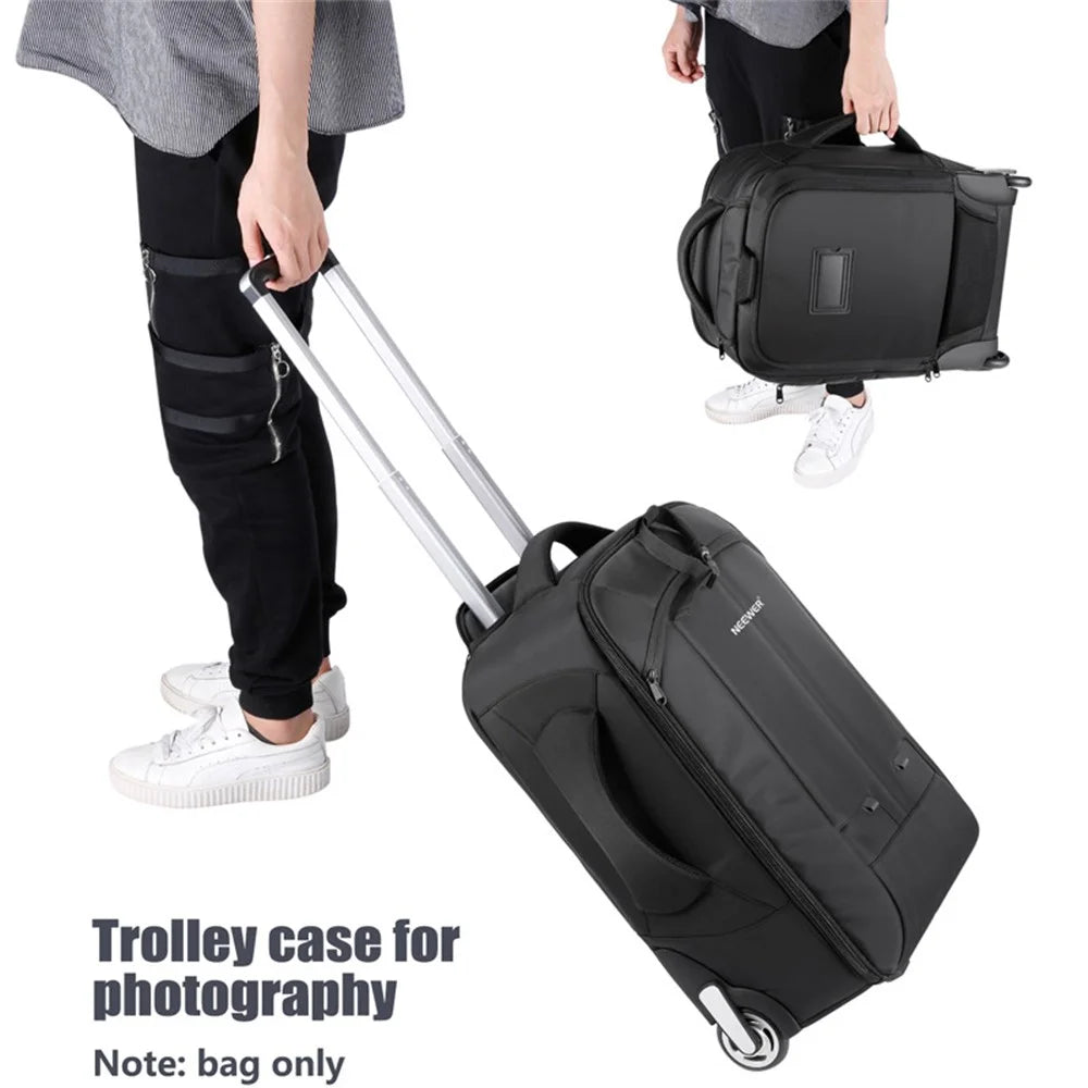 NEEWER NW3300 55x35x26CM Convertible Wheeled Camera Bag Backpack Luggage Trolley Case with Detachable Partition Pads - 6