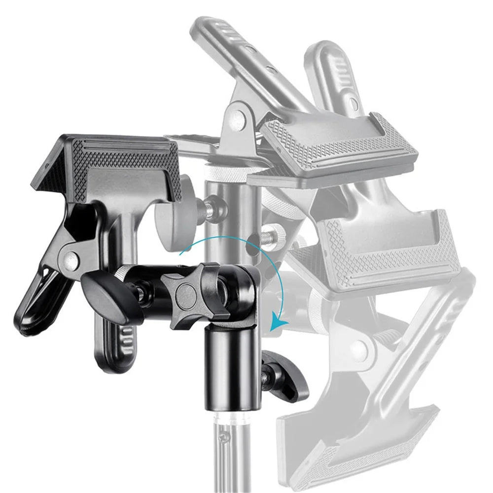 NEEWER NW-176 Reflector Holder Clamp Metal Clip Light Stand Attachment Fix Adapter for Photo Studio - 2