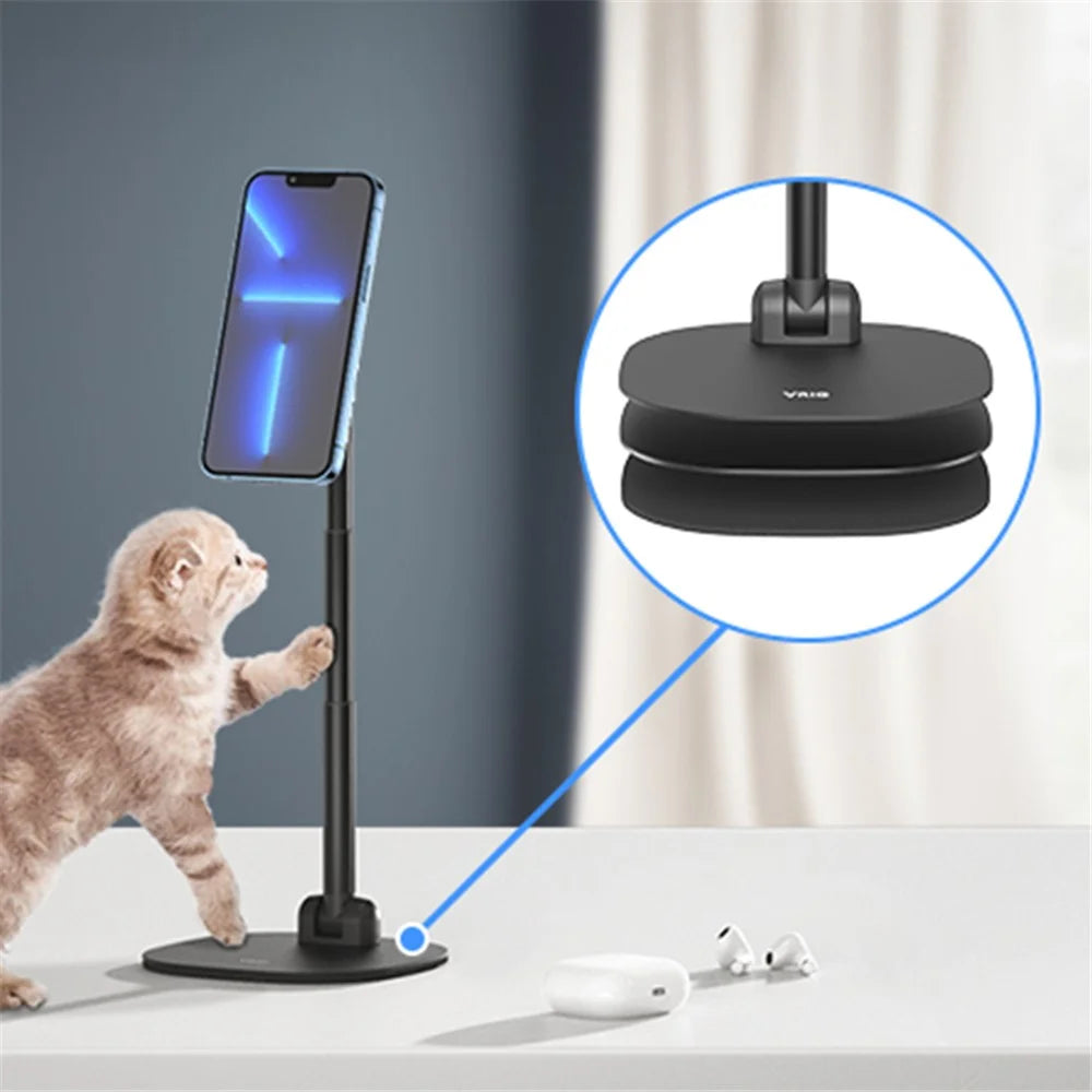 VRIG MG-04 Magnetic Phone Desk Stand for iPhone 14 / 13 / 12 Series / Compatible with Magsafe Case Adjustable Cell Phone Holder - 4