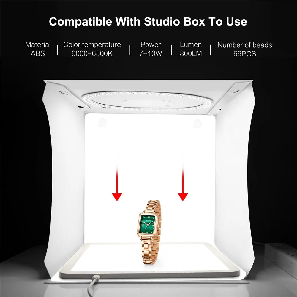 PULUZ PU5131W 20cm Photography Shadowless Bottom Light Lamp Panel for Photo Studio Shoot Tent Box - 7
