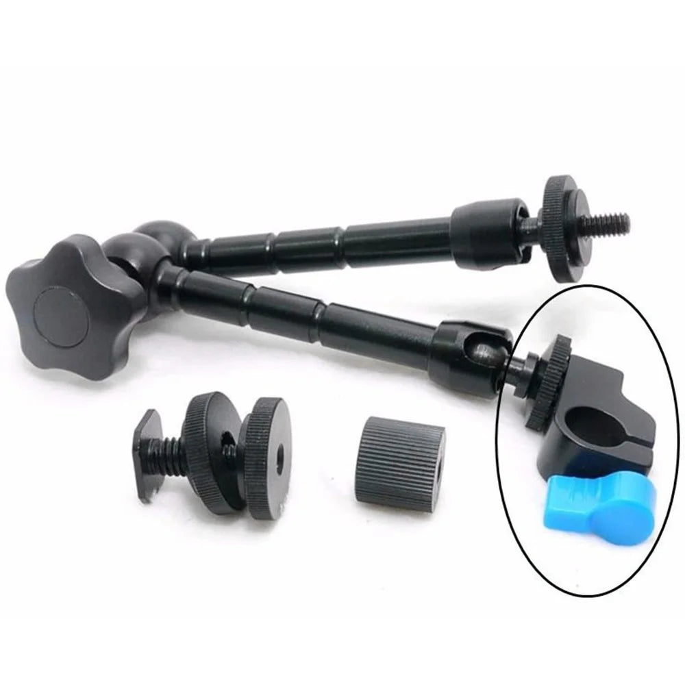 F189 1 / 4" Screw Thread Mount 15mm Rod Clamp Holder for DSLR Camera Rig Rail Magic Arm Support - 3