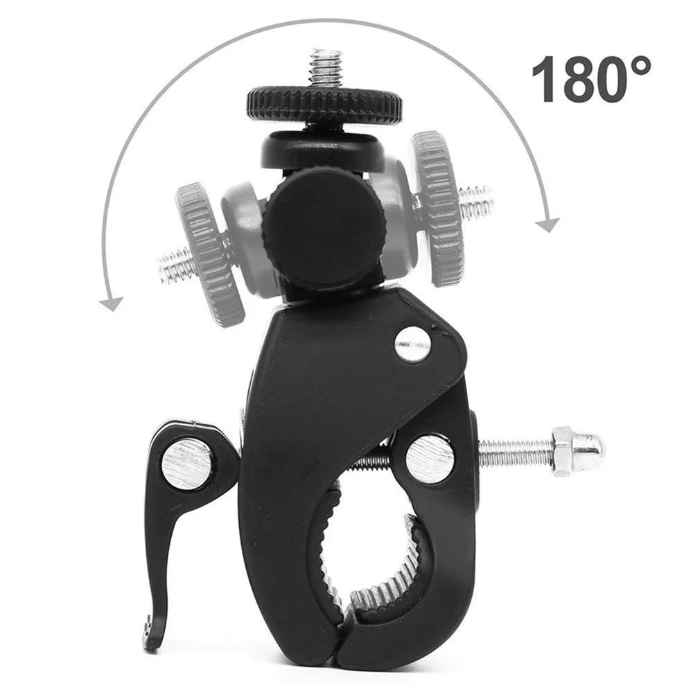 7035 Bike Bicycle Handlebar Mount Clamp 180 Degree Rotation Clip for GoPro Hero 10 9 8 7 6 5 4 3 Camera - 3