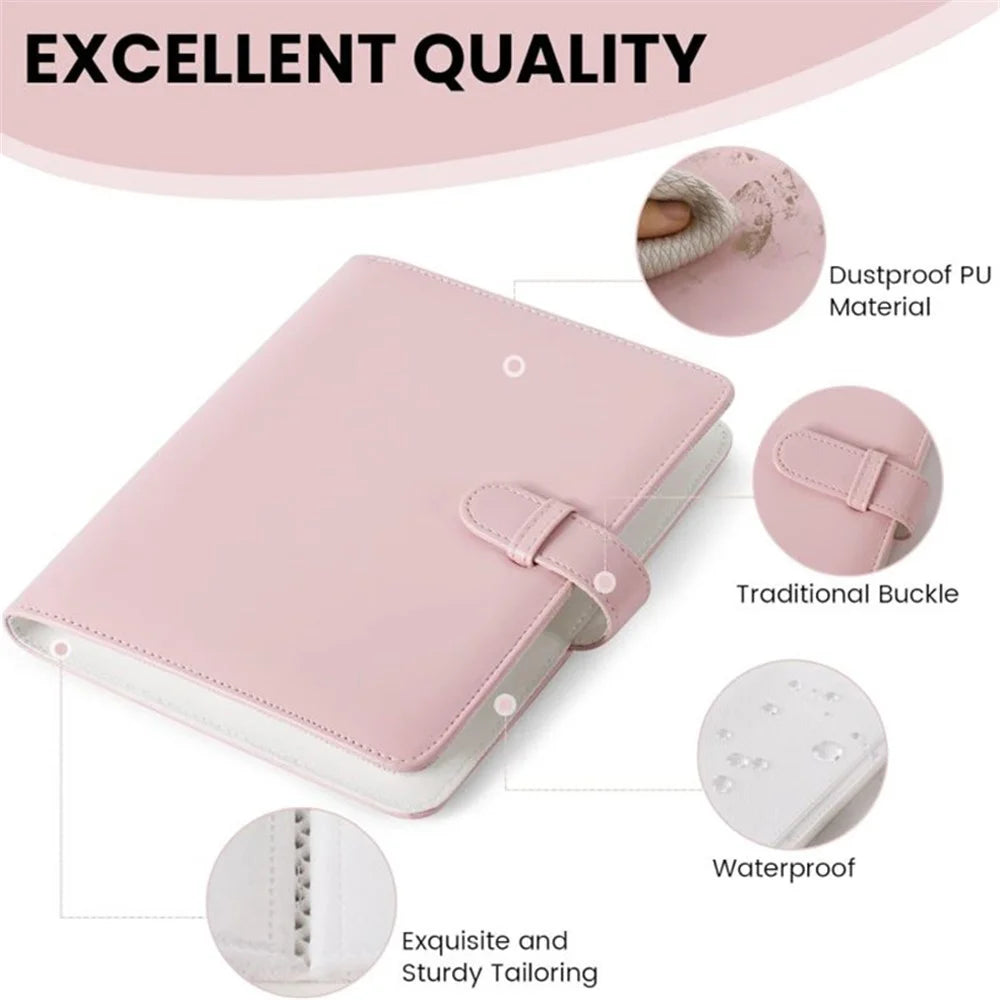 For Instax 3-inch Photos Storage Album 256 Pockets PU Leather Photo Storage Book - Blue - 3