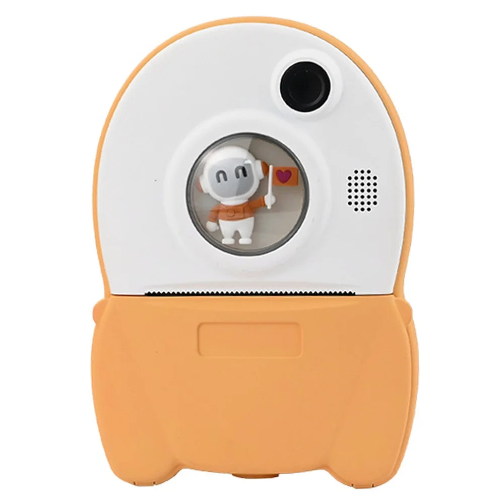 KDC-0013A Children 2.4 inch Screen Toy Camera Instant Photo Printer Mini Printing Device for Kids - Yellow - 1