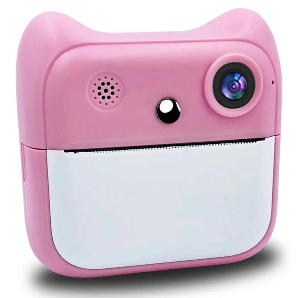A25 2.4 Inch Kids Instant Print Digital Camera Video Recorder with Built-In Games - Pink - 2