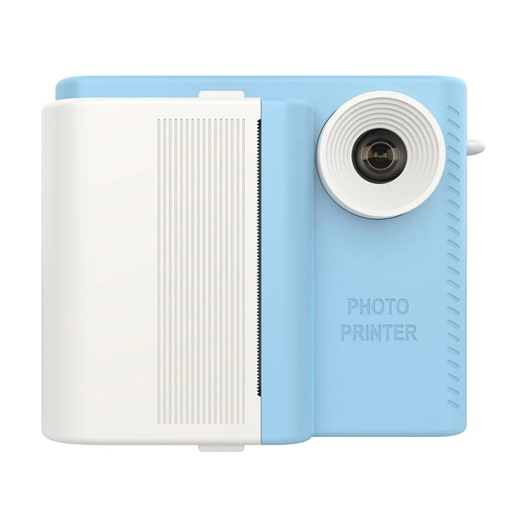 P6 2.8 Inch IPS Screen Kids Instant Print Camera HD Dual Lens Video Recorder, with 32G Memory Card + Card Reader - Blue - 1