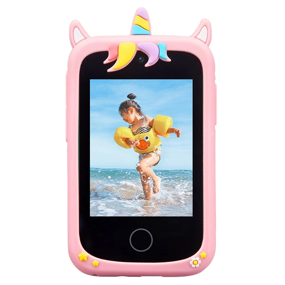 Z10 X Type 2.8 Inch Touch Screen Kids Toy Phone Camera Dual Lens Video Recorder with Flash - Pink - 2