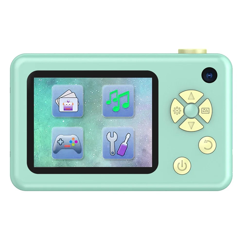 H4 Mini Pocket Camera 1080P Ultra HD 8K Student Digital Camera 2.4-inch LCD Camera with Flash - Green - 2