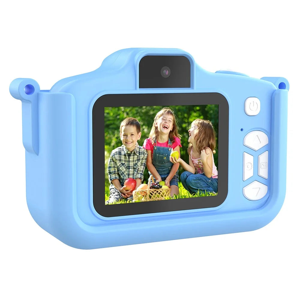 T6S Cartoon Rabbit Digital Camera for Kids 2.0 Inch IPS Screen HD Dual Lens Video Recorder - Blue - 2