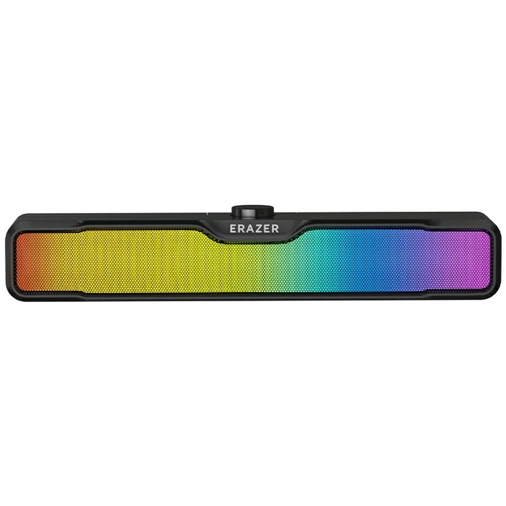 ERAZER W113 Desktop RGB Speaker Bluetooth-compatible 5.4 6W Stereo Sound USB Wired Speaker (Invested By Lenovo) - Black - 1
