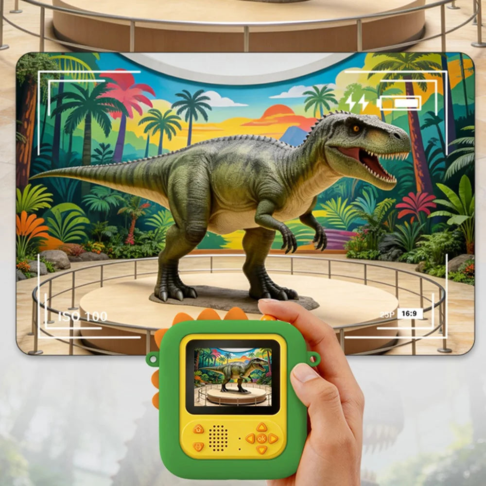 AI-D2 2.4inch AI Smart Voice Camera Instant Print Kids Camera with Learning Assistant - Green - 7