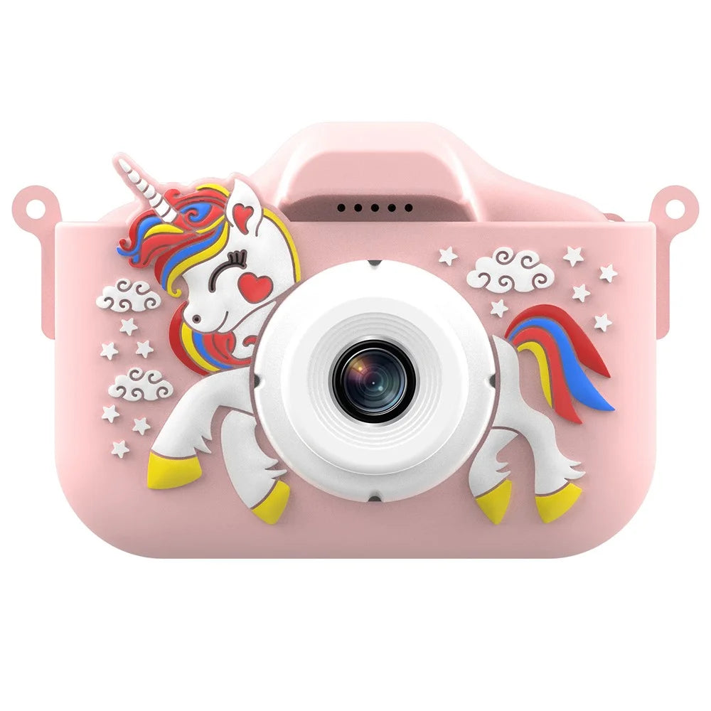 X10S 2.0" HD Screen Dual Lens Kids Camera Cute Shape 1080P Video Camera Support 32GB TF Card - Pink - 2