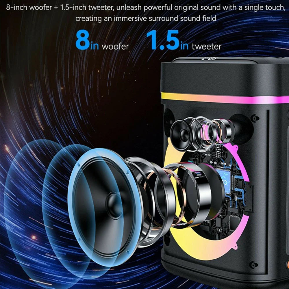 YESIDO YSW51 Portable 45W TWS Bluetooth-compatible Speaker with Dual Microphone for Outdoor Karaoke - 2
