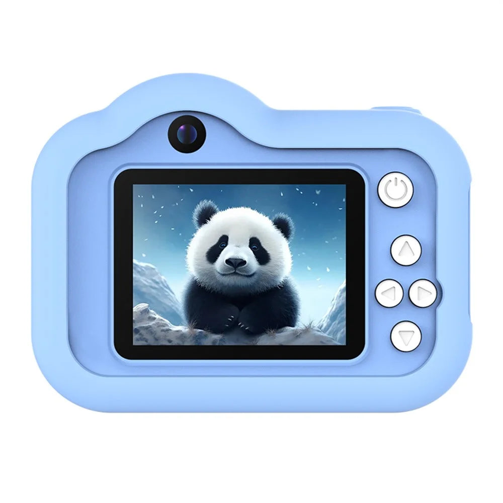 M03 Kids Camera Dual Lens 2.0 Inch IPS Screen 1080P Video Digital Camera with MP3 Player - Blue Panda - 2