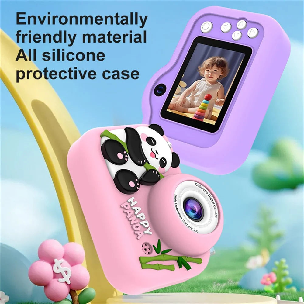 M03 Kids Camera Dual Lens 2.0 Inch IPS Screen 1080P Video Digital Camera with MP3 Player - Blue Panda - 7