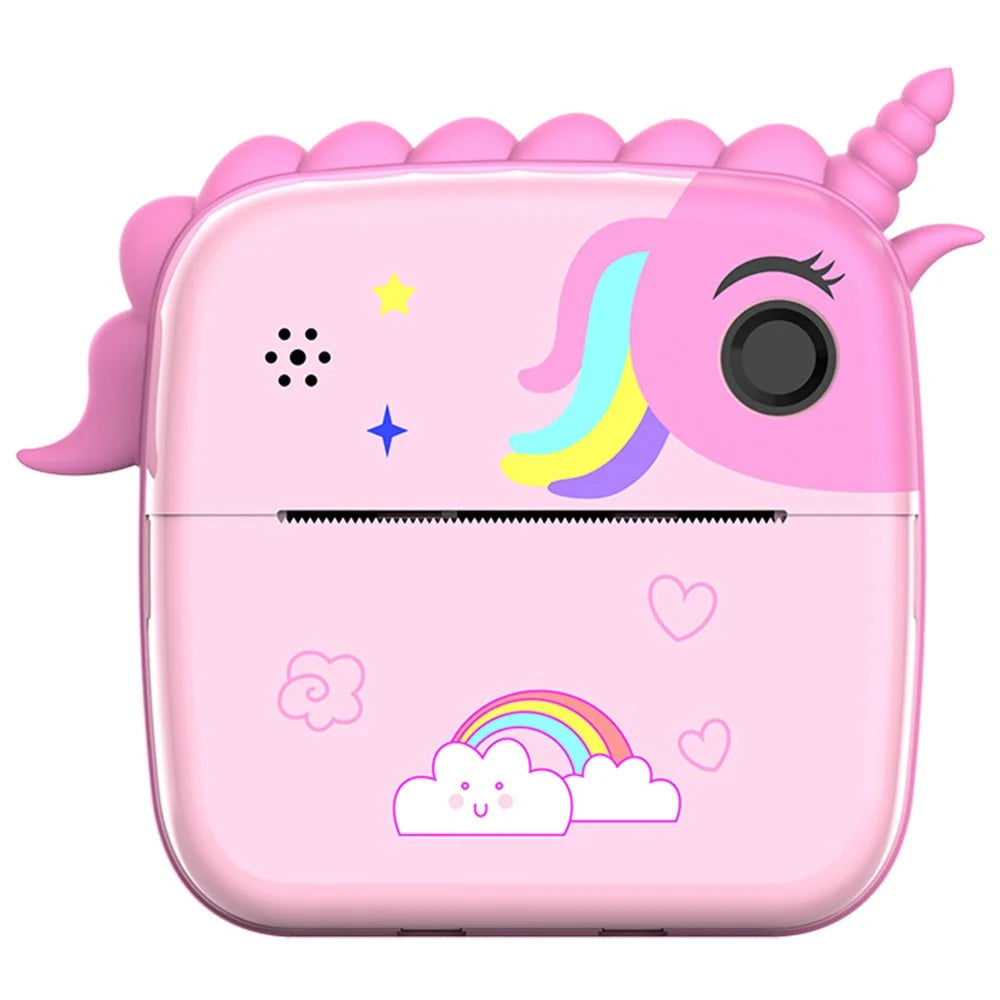 A20 2.4-inch Screen Kids Instant Camera Rechargeable Photo Printing Camera Toy - Pink - 2