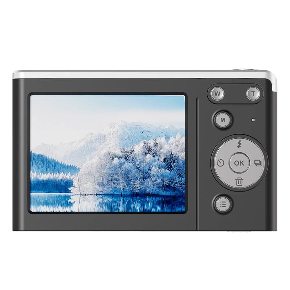 M06 2.8 Inch Digital Camera HD Video Recorder 16X Zoom Retro CCD Camera with 64G TF Card + Card Reader - Black - 1