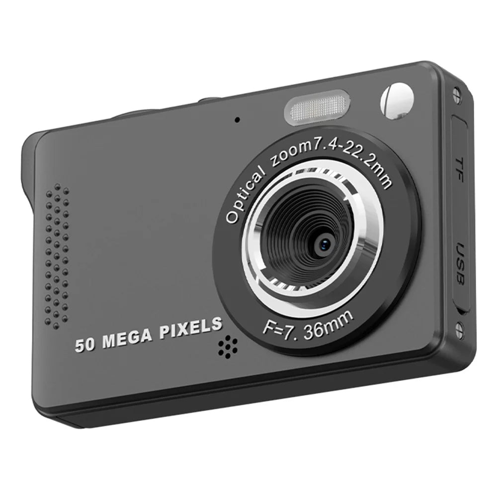 M08 2.8 Inch Compact CCD Digital Camera Auto Focus 1080P Video Recorder without TF Card - Black - 1