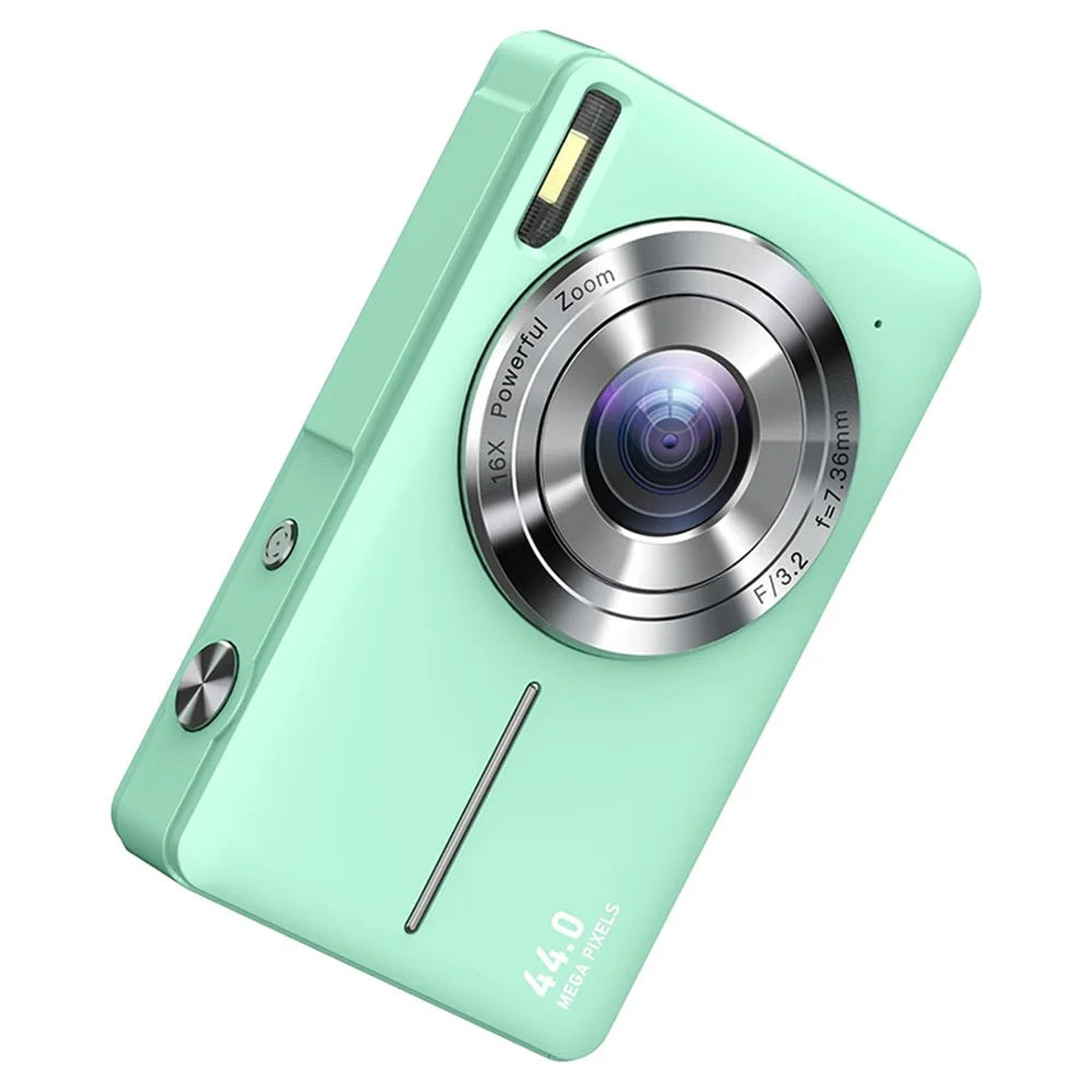 DC403L-AF 44MP 1080P HD Digital Camera Kids Professional Photography Camera with 32G Memory Card - Green - 1