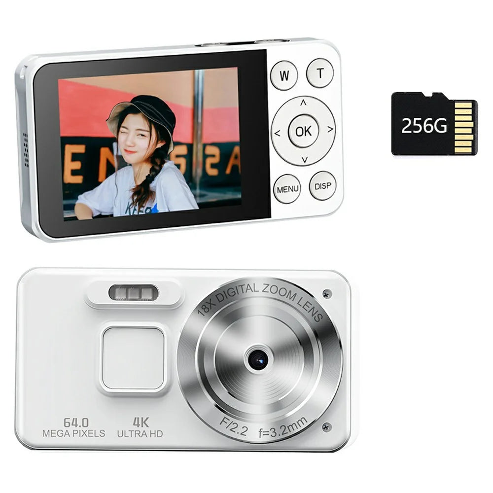 A56 Digital CCD Camera 2000W Pixel 2.8 Inch IPS Screen Photography Camera with 32GB Card - 2
