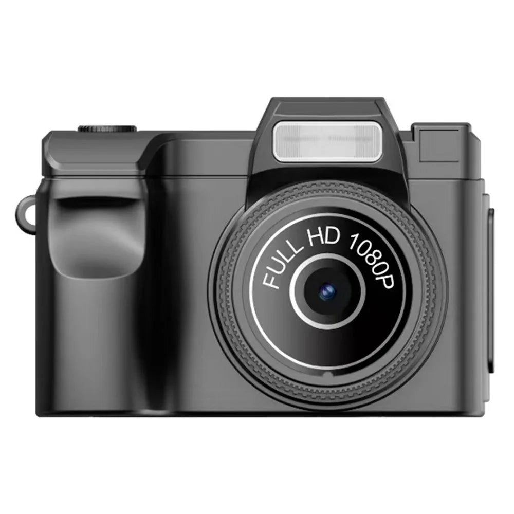 D7 0.96 Inch Screen Mini Digital Camera Built In Filters HD Photo Video Recording Retro Camera (Without TF Card) - Black - 1