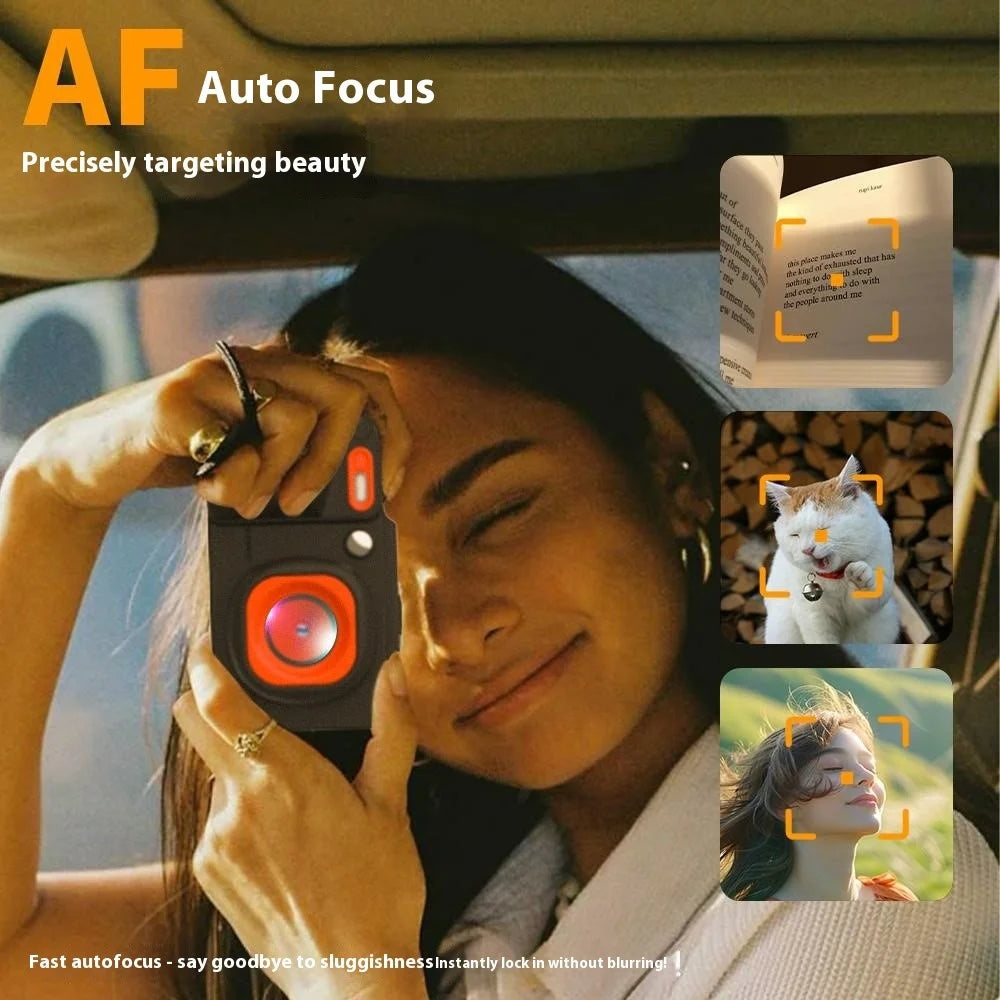 A8 2.8 Inch Portable Digital Camera 16X Zoom 4K Ultra HD Video Recording CCD with LED Flash - Black - 3