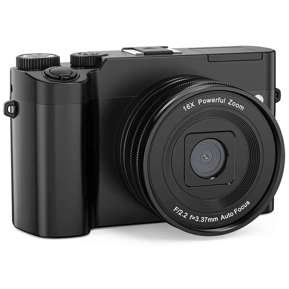 DC218L Retro 4K Digital Camera Dual Lens 64MP 16X Zoom Autofocus Camera for Beginners - 2