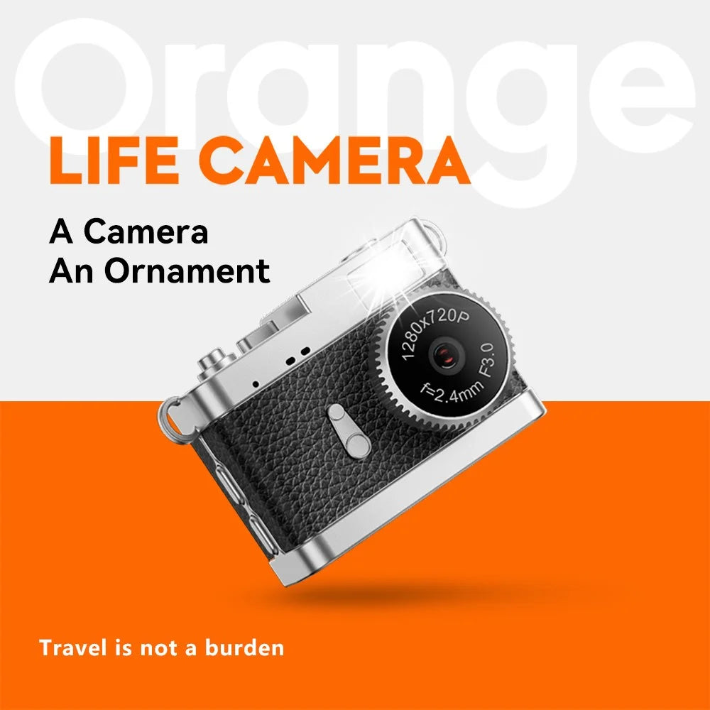 S142 0.96 inch IPS Color Screen Mini Camera Portable Camcorder Built-in LED Fill Light + 32GB Card - Black - 2
