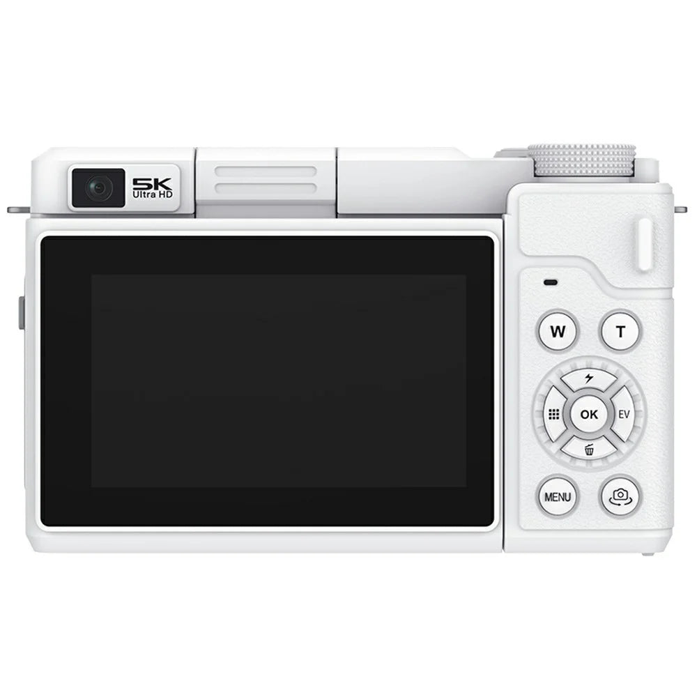 X7 3.0 Inch Flip Screen WiFi Digital Camera 5K HD Dual Lens 18X Digital Zoom Video Recording Cam - Silver - 2