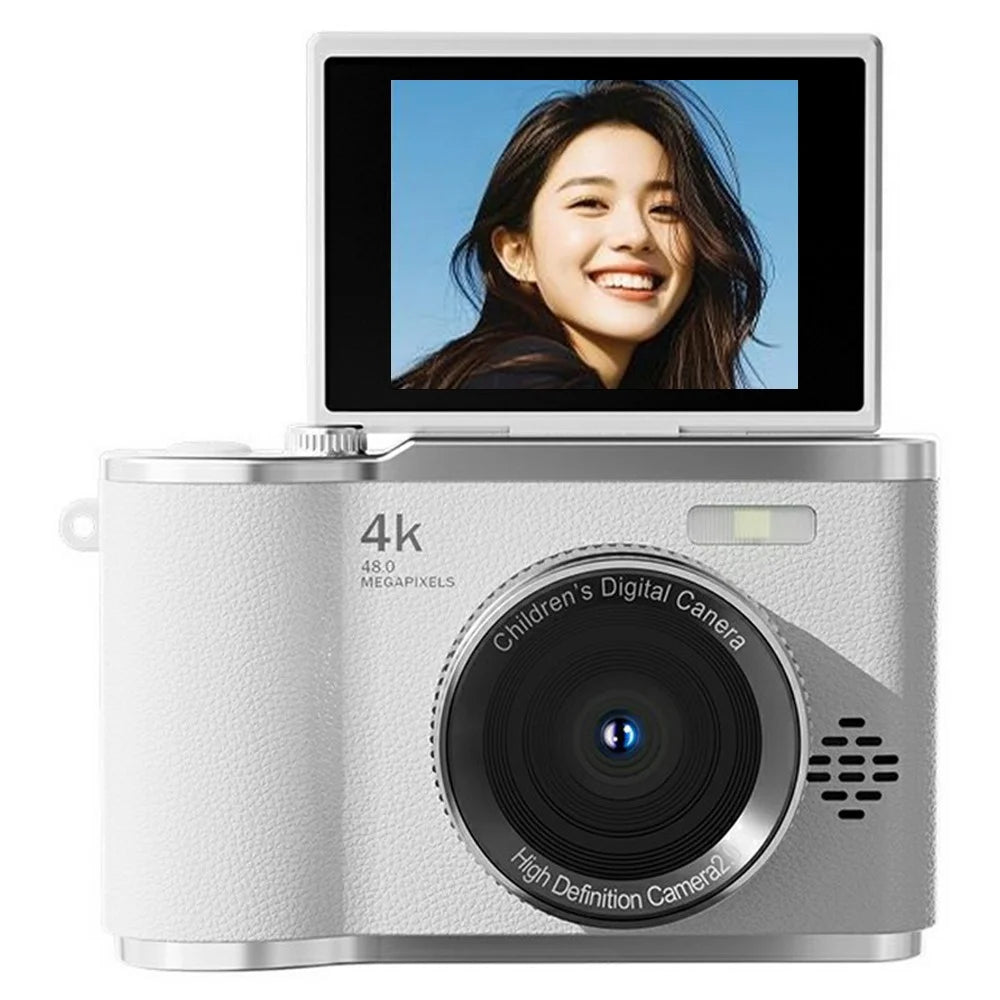 X18 2.4 Inch Flip Screen Digital Camera HD Video Recording CCD 16x Digital Zoom Camcorder - White - 1