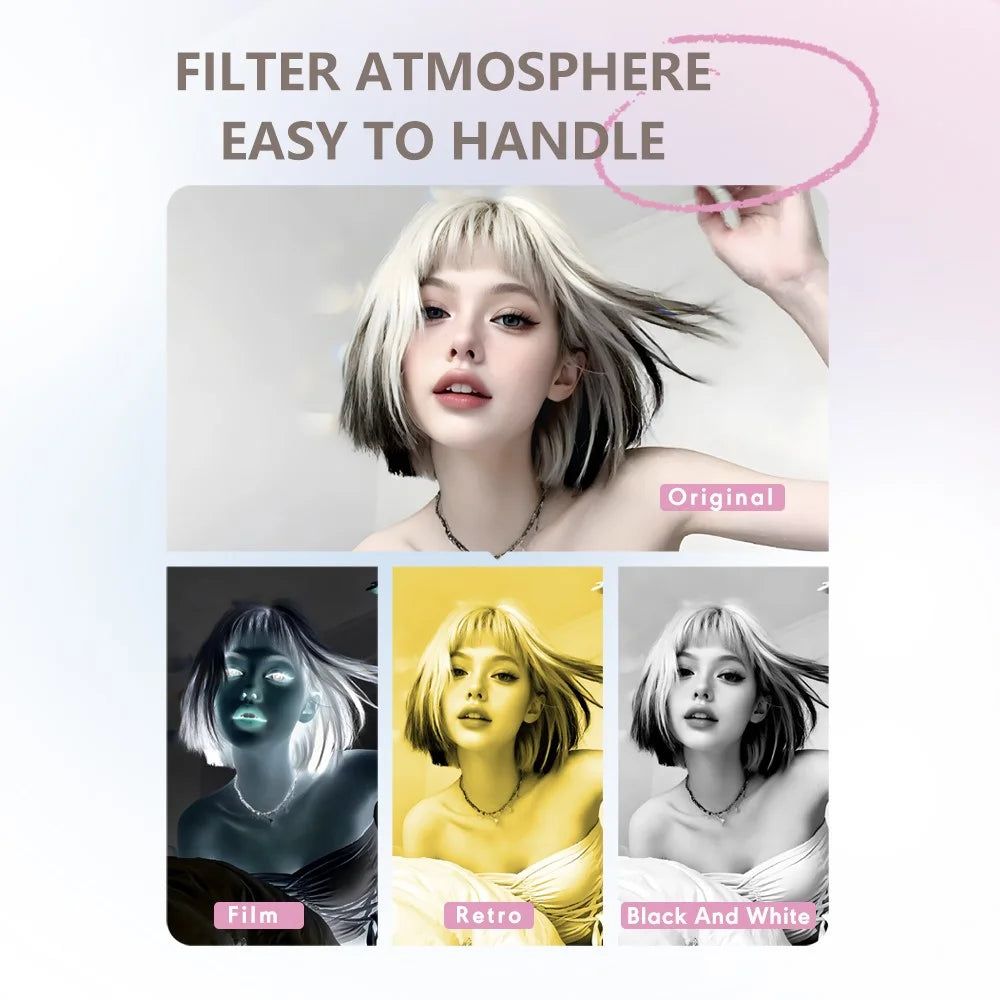 S162 1080P Mini Thumb Camera 1.47 Inch Flip Screen Digital Camera CCD HD Video / Photo For Vlogging - White - 7