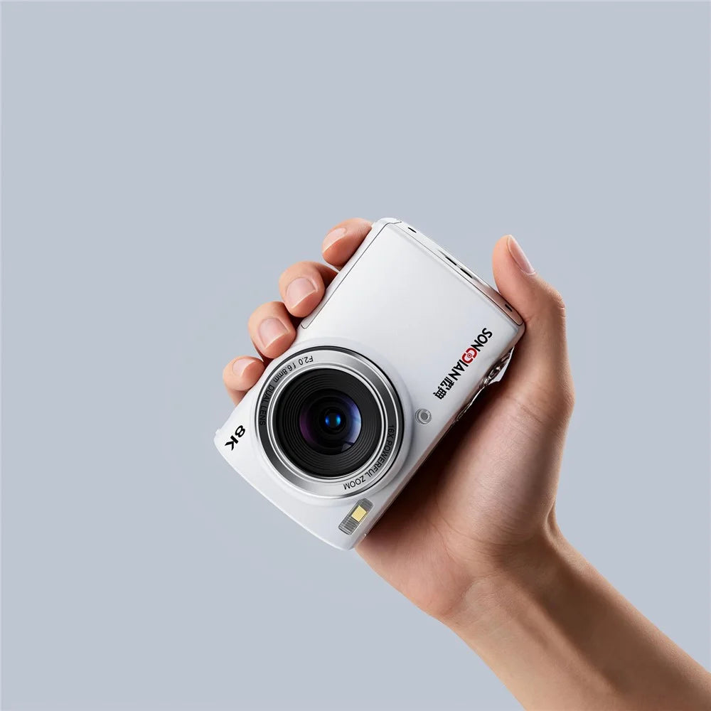 DC418 8K Digital Camera Dual Lens 48MP 16X Zoom 2.8 inch Touchscreen WiFi Photo Video Recorder - White - 4