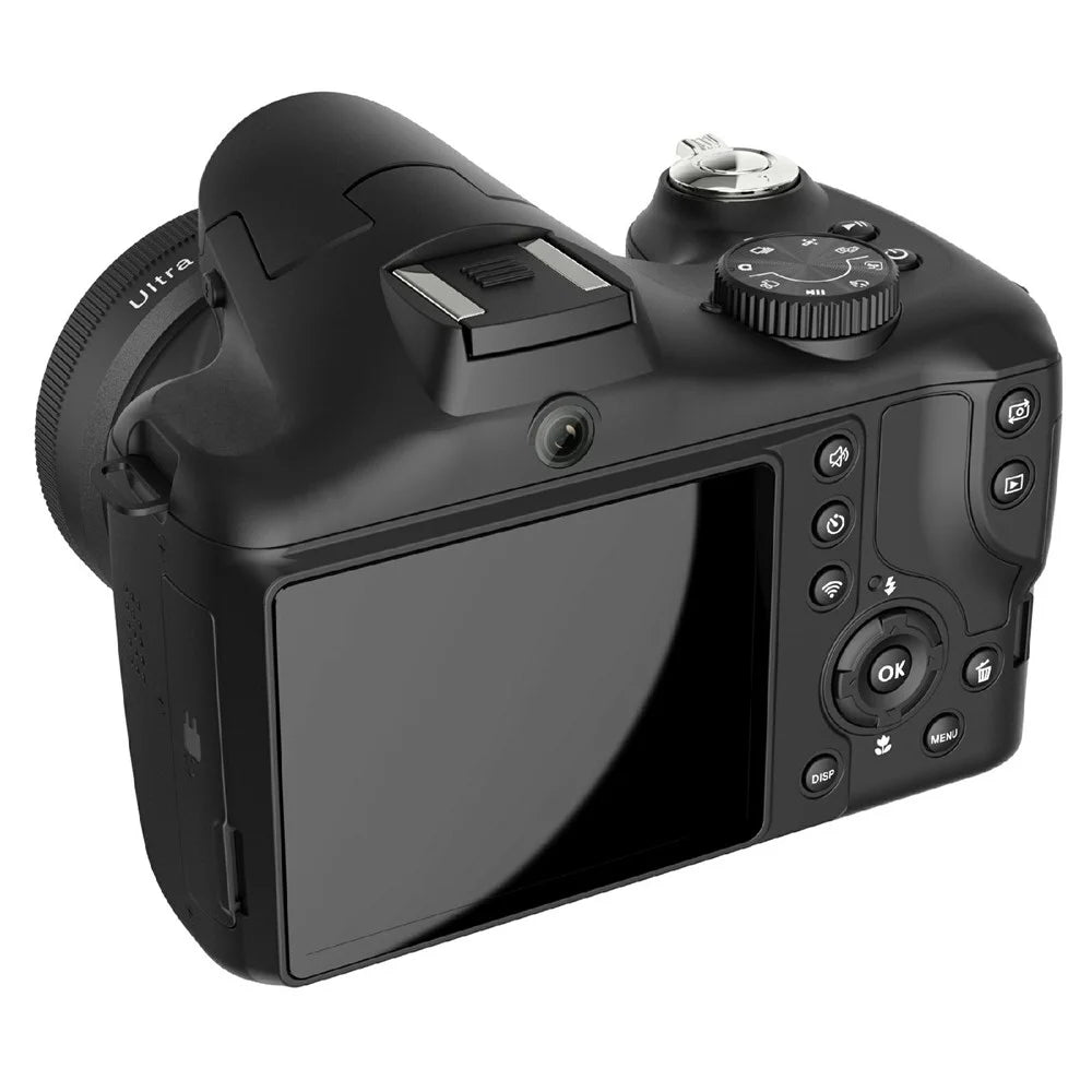 CD-R7 Digital Camera 3.0 Inch IPS Screen Dual Lens 16X Zoom WiFi 8K Video Recorder - Black - 2