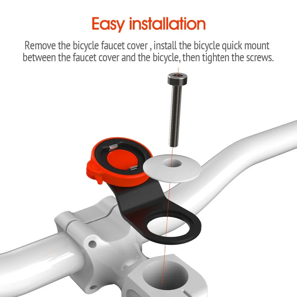 Mountain Bike Bicycle Handlebar Phone Bracket with Shockproof Phone Shell for iPhone 8/7 4.7 inch - 6