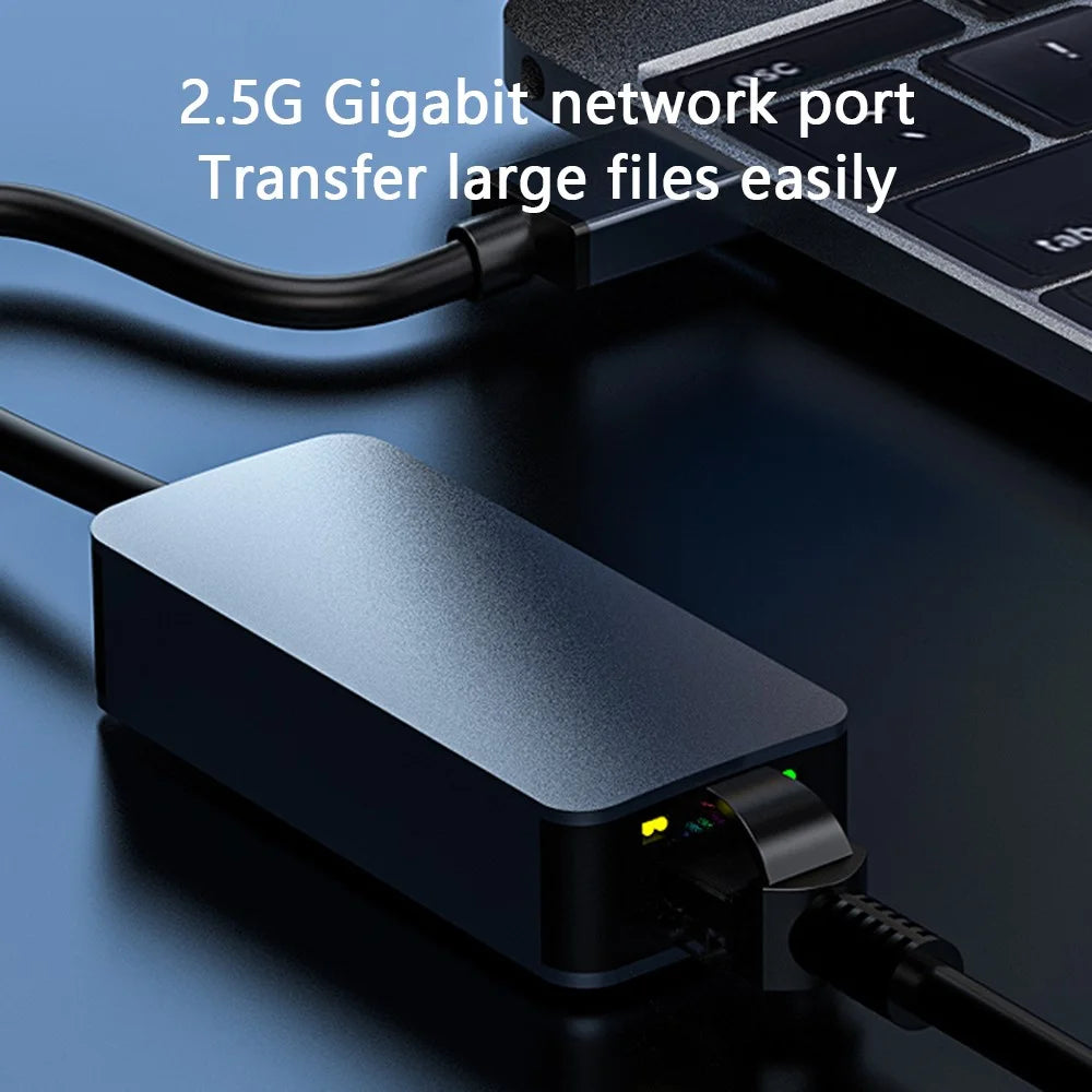 USB to 2.5Gbps Ethernet Adapter High Speed Network Converter for Computer Laptop - 2