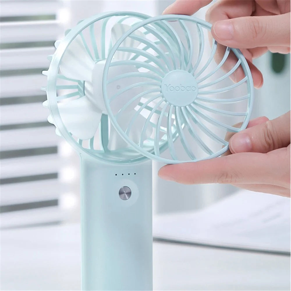 YOOBAO Y-F3 3000mAh Handheld Fan Portable 3-Speed Cooling Fan - Green - 2