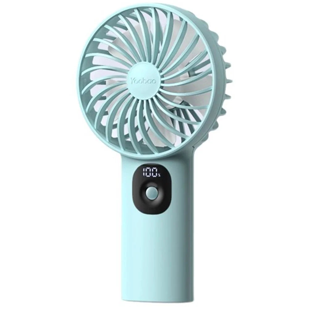 YOOBAO Y-F3PL 8000mAh Handheld Fan Portable Cooling Fan with Battery Indicator - Blue - 1