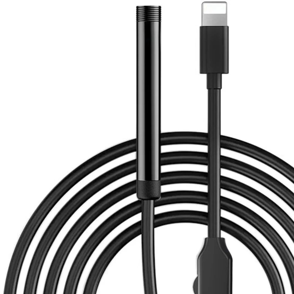 5001 5.5mm Aluminum Tube Industrial Endoscope 2MP HD Inspection Camera with 3m Hard Cable, iP Interface - 2