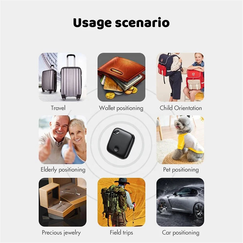 F1 Car Luggage Tracker Anti-lost Smart Finder for Key, Backpack, Wallet for iOS - Black - 4