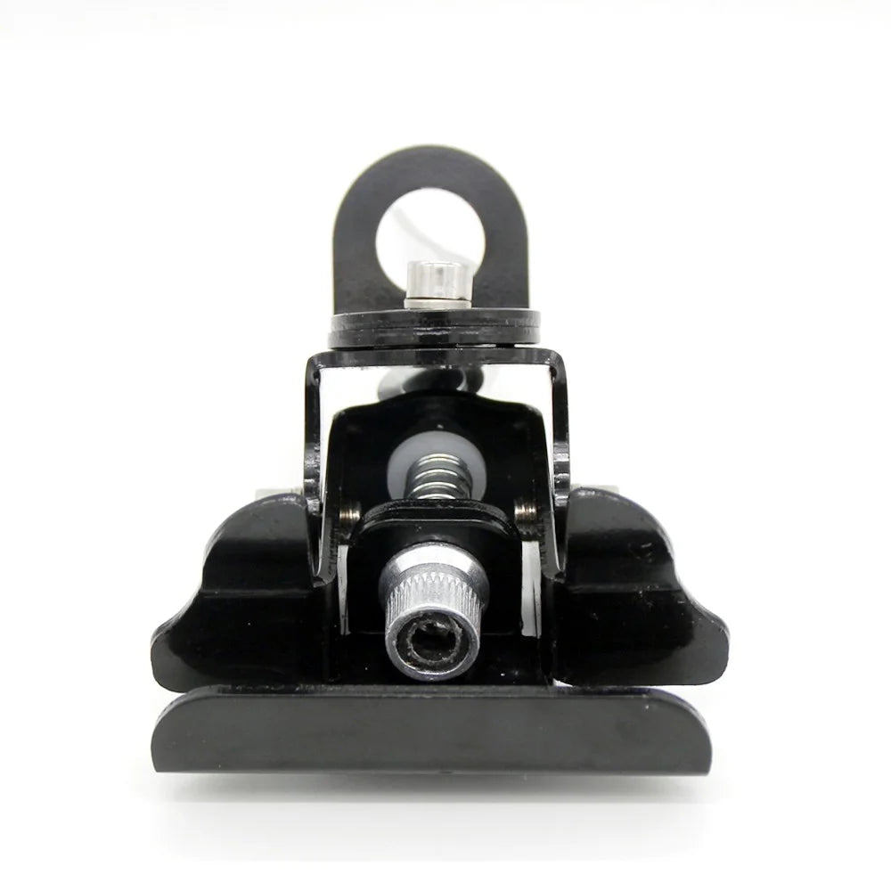 Hand Pressed Quick Release Stainless Steel Mobile Car CB Radio Antenna Mount Bracket - Black - 5