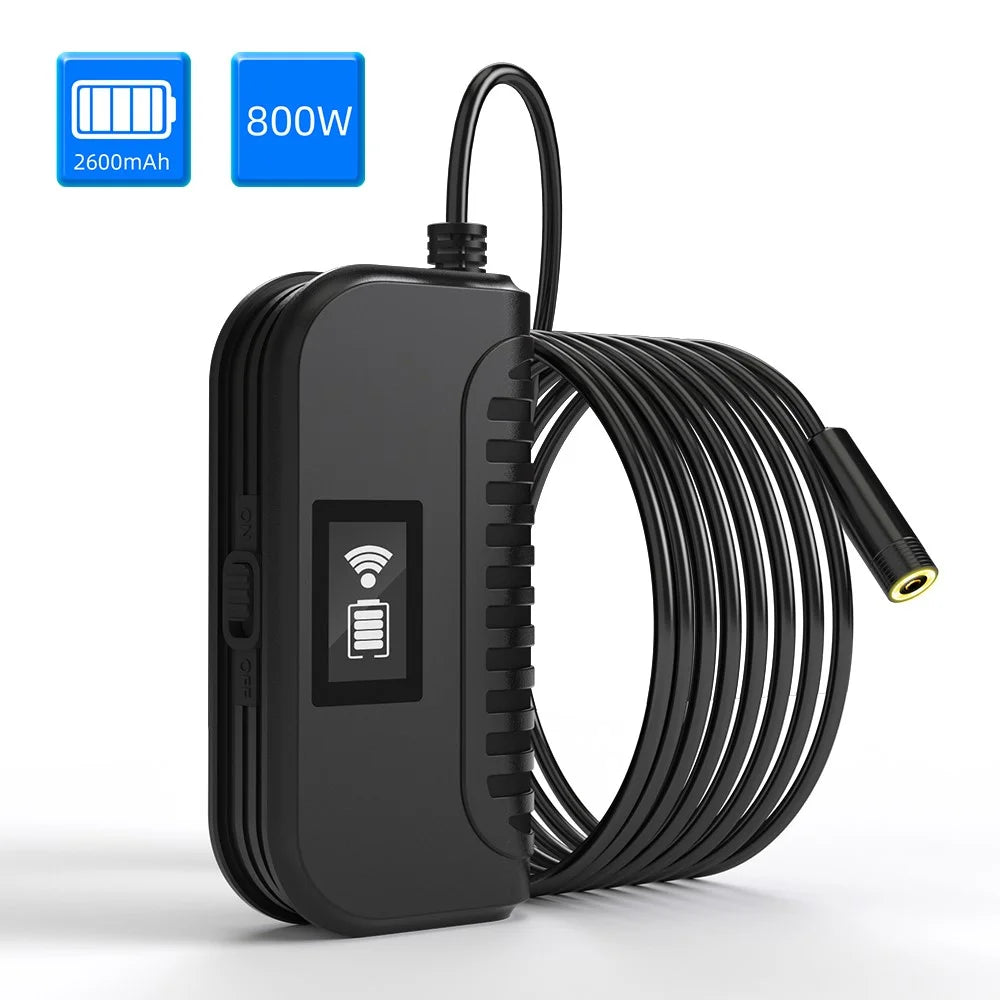 109A 1m Hard Wire WiFi Endoscope Night Vision Waterproof Camera Lens Industrial Borescope - 2