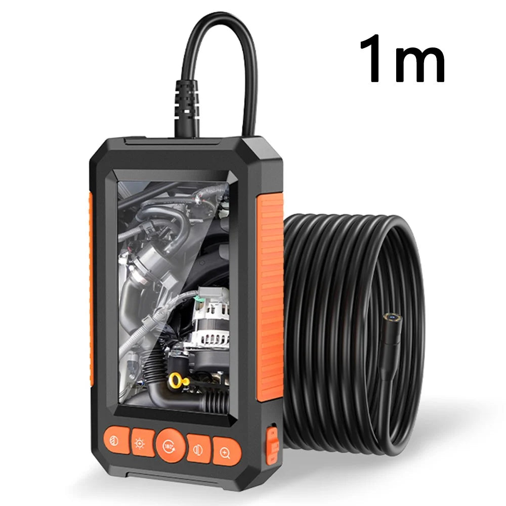 C43 1m Wire 8mm Single Lens Inspection Borescope 1080P Camera Endoscope with 4.3 inch Screen - 1
