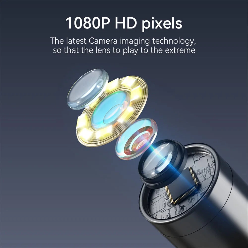 C43 1m Wire 8mm Single Lens Inspection Borescope 1080P Camera Endoscope with 4.3 inch Screen - 4