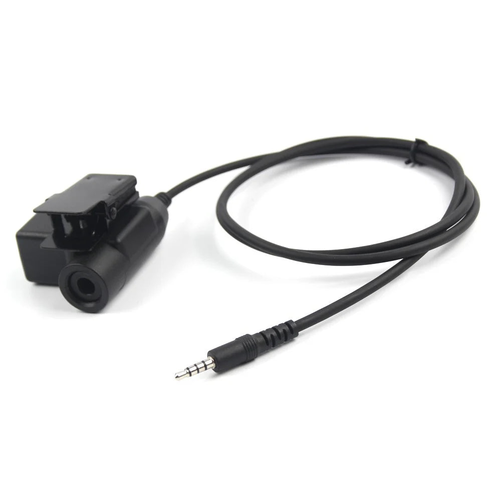 Z113 Standard Version 3.5mm Jack U94 PTT Cable Headset Adapter for Walkie Talkie / Phone - 1