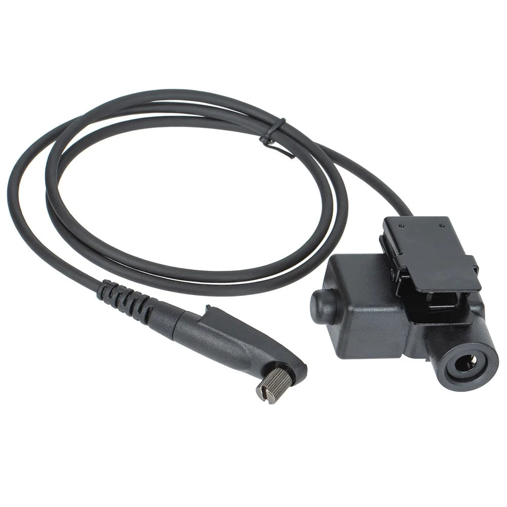 Walkie Talkie Headset Adapter U94 PTT Cable for Motorola GP328Plus Two Way Radio - 2