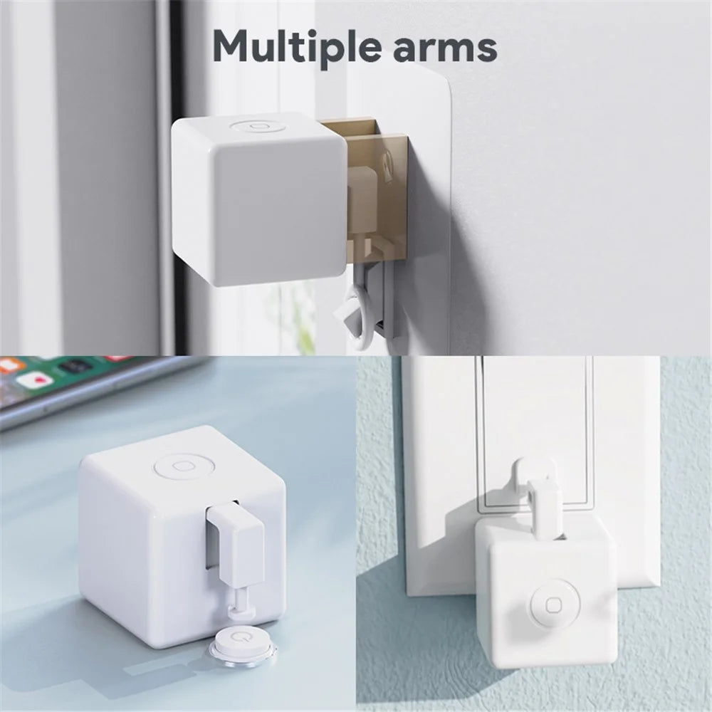 ADFBZ301 Tuya Zigbee Fingerbot Plus Voice Control Timer Pusher Arm Smart Touch Switch Button - White - 6